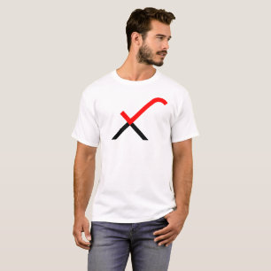 Buchstabe X Monogramm Häkchen T-Shirt