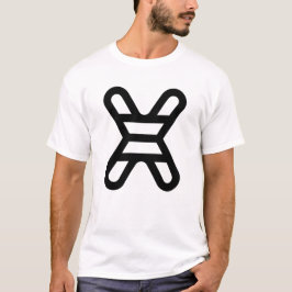 Buchstabe X Monogramm T-Shirt