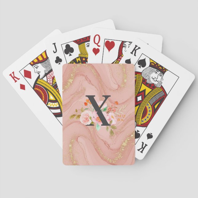 Buchstabe X Spielkarten (Rückseite)