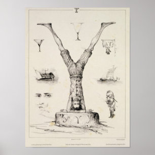 Buchstabe Y aus einem Buchstaben Poster