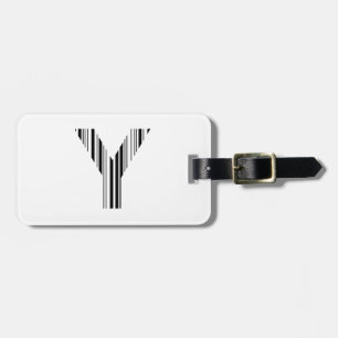 BUCHSTABE Y BAR CODE Erstes Anfangsbuchstaben-Barc Gepäckanhänger
