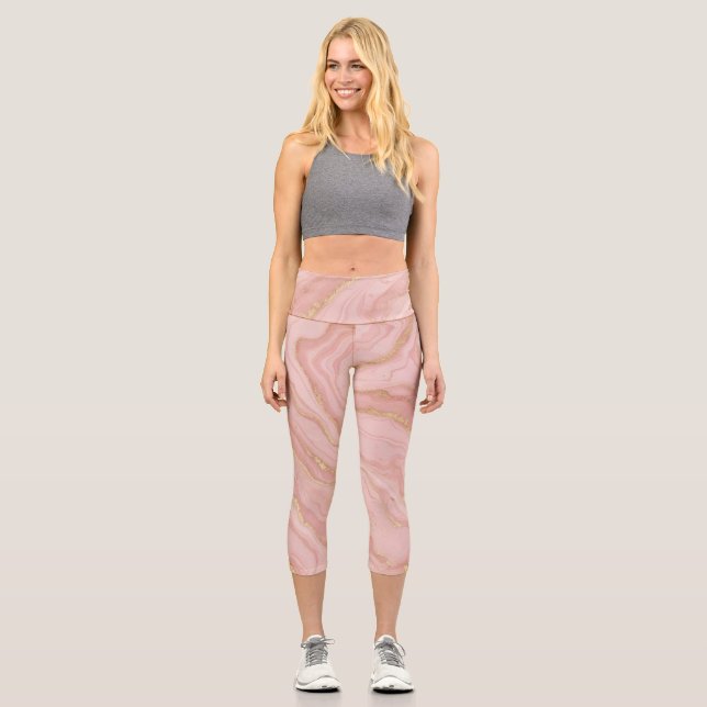 Buchstabe Y Capri Leggings (Vorderseite)