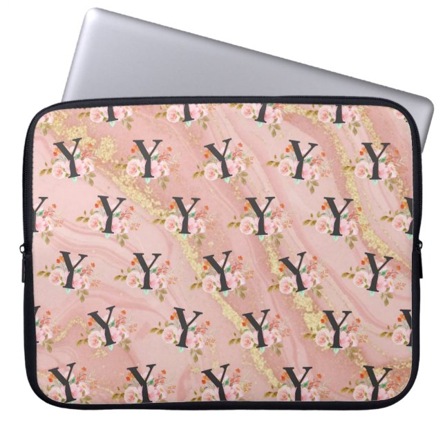 Buchstabe Y Laptopschutzhülle (Vorderseite)