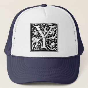 Buchstabe Y Mittelalterliche Monogramm-Kunst Art N Truckerkappe