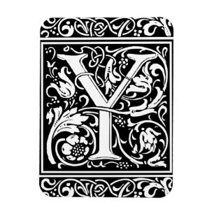Buchstabe Y Mittelalterliches Monogramm Vintage In Magnet