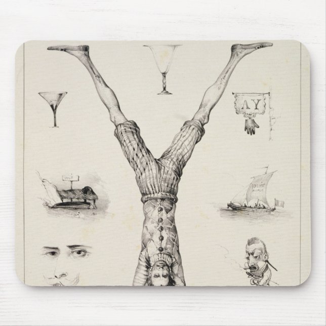 Buchstabe Y von einer Alphabetzündkapsel Mousepad (Vorne)