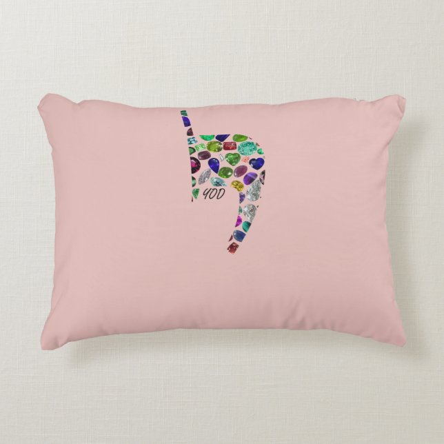 Buchstabe 'YOD' Dekokissen (Vorderseite)