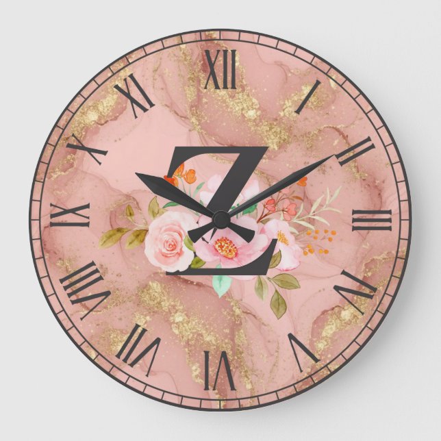 Buchstabe Z Große Wanduhr (Vorderseite)