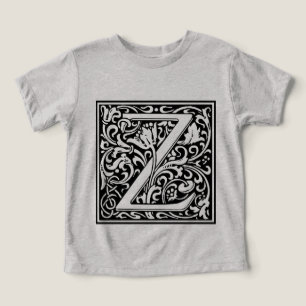 Buchstabe Z Mittelalterliche Monogramm-Kunst Nouve
