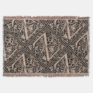 Buchstabe Z Mittelalterliche Monogramm-Kunst Nouve Decke