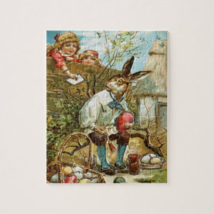 Buchstabe zum Osterhasen-Puzzlespiel Puzzle