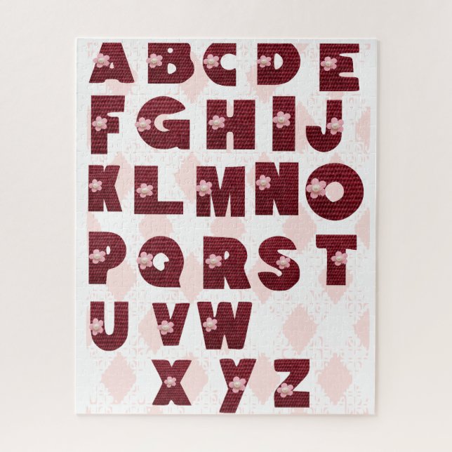 Buchstaben A bis Z Puzzle (Vertikal)