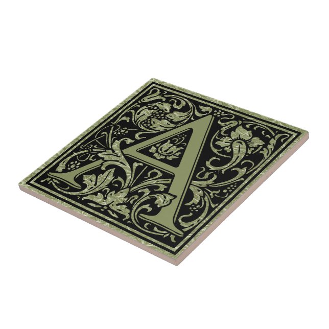 Buchstaben A Monogramm Fliese (Seite)