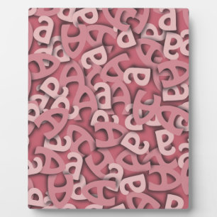 Buchstaben a, rosa fotoplatte