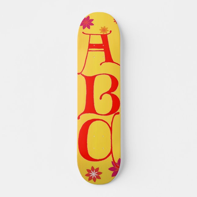 Buchstaben ABC-Skateboard Skateboard (Vorne)