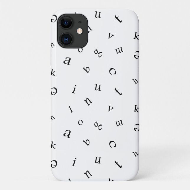 Buchstaben Case-Mate iPhone Hülle (Rückseite)