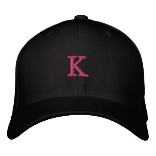 Buchstaben Custom K Initial Monogram-Hat Bestickte Baseballkappe