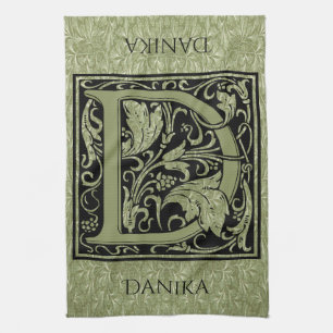 Buchstaben D Monogramm Küchentuch