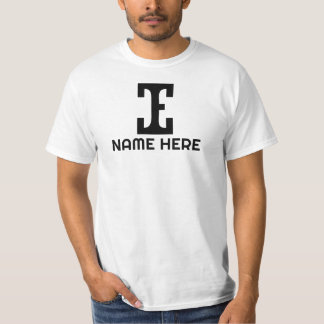 Buchstaben e Initialen können personalisiert werde T-Shirt