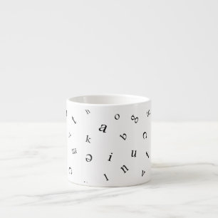 Buchstaben Espressotasse