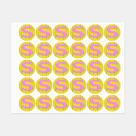 Buchstaben Etiketten