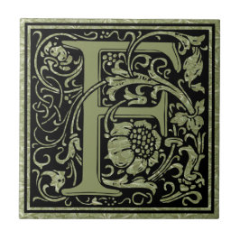 Buchstaben F Monogramm Fliese