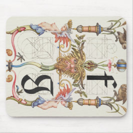 Buchstaben f und g Alphabet Mousepad
