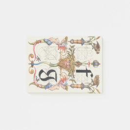 Buchstaben f und g Alphabet Post-it Klebezettel