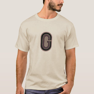 Buchstaben G Monogramm T-Shirt
