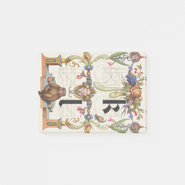 Buchstaben k und l von Mira Calligraphiae Monument Post-it Klebezettel (Vorderseite)