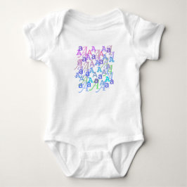 Buchstaben-Konfetti "A" Baby Strampler