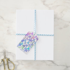 Buchstaben-Konfetti "A" Geschenkanhänger