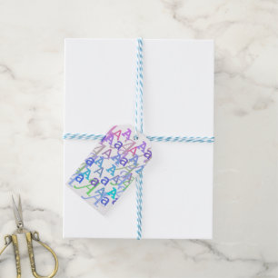 Buchstaben-Konfetti "A" Geschenkanhänger