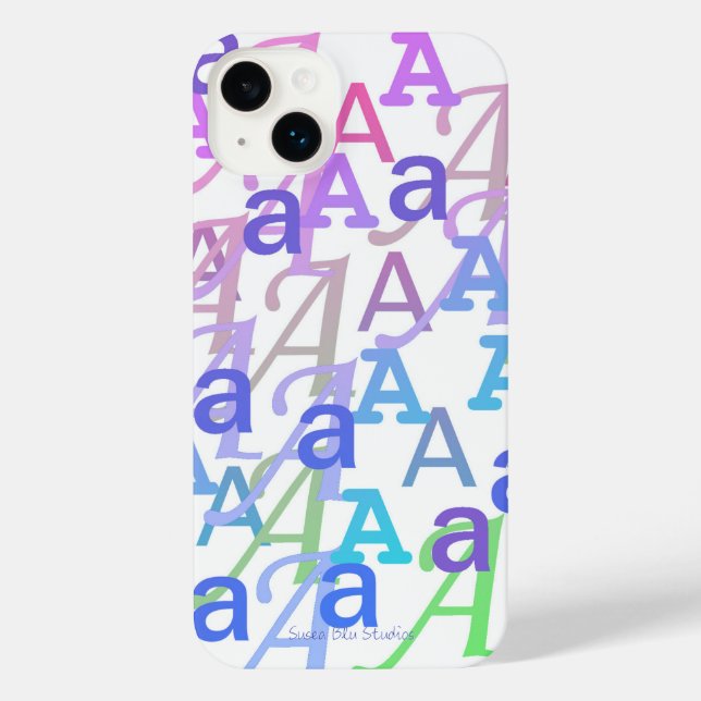 Buchstaben-Konfetti "A" iPhone-Hülle iPhone Hülle (Rückseite)