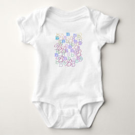 Buchstaben Konfetti "B" Baby Body Strampler