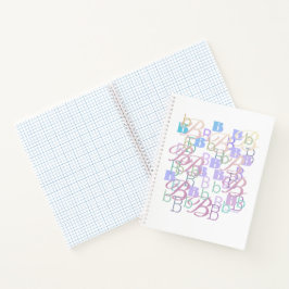 Buchstaben-Konfetti "B" Notizbuch