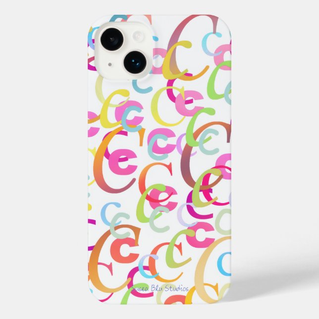Buchstaben-Konfetti "C" iPhone-Hülle iPhone Hülle (Rückseite)