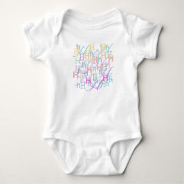 Buchstaben Konfetti "H" Baby Body Strampler
