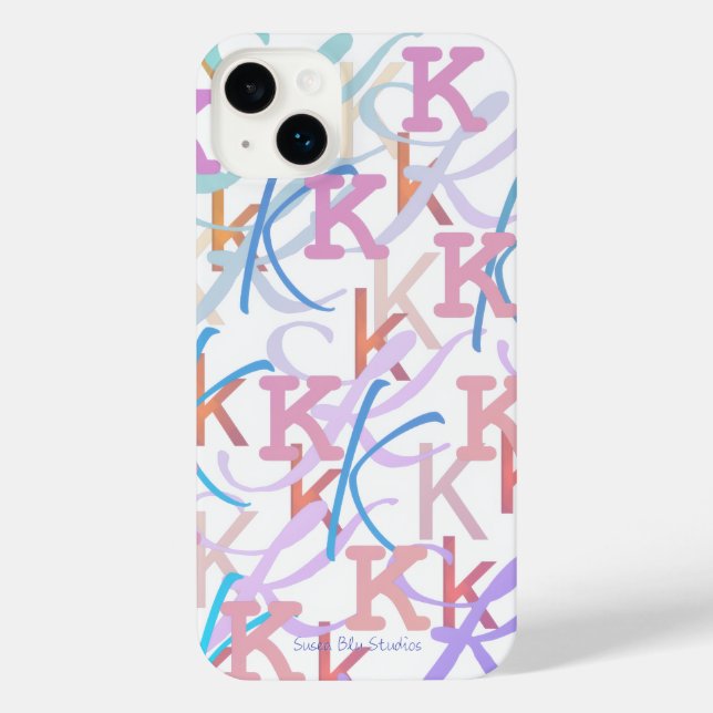 Buchstaben-Konfetti "K" iPhone-Hülle iPhone Hülle (Rückseite)