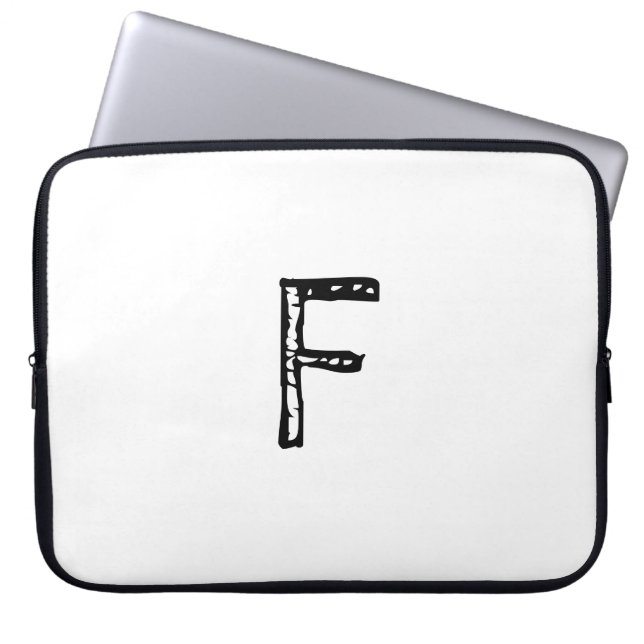 Buchstaben Laptopschutzhülle (Vorderseite)