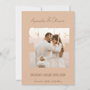 Buchstaben Liebesgeschichte Foto Hochzeit Save The Date