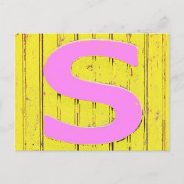 Buchstaben Postkarte