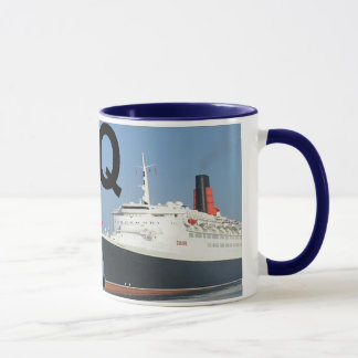 Buchstaben - Q - QE2 (Königin Elizabeth 2) Tasse