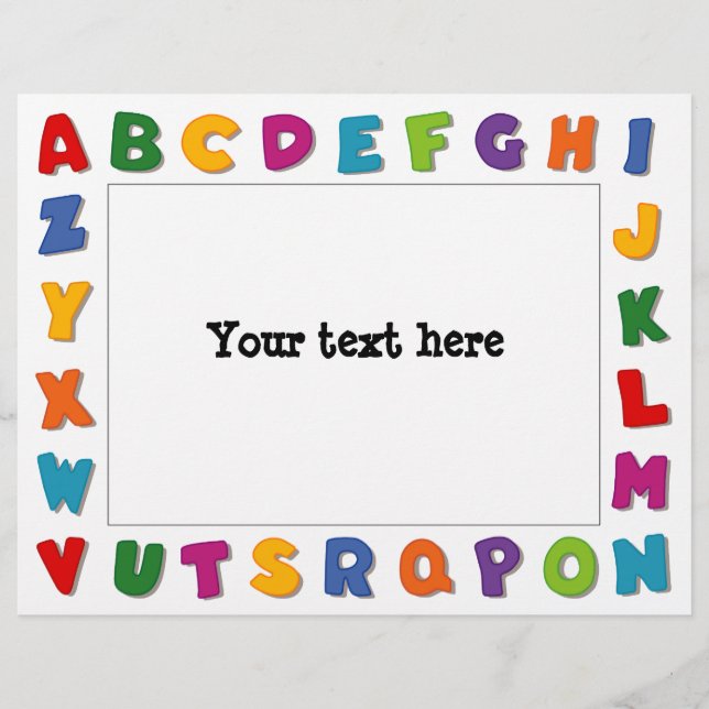 Buchstaben Rahmen (Vorderseite)