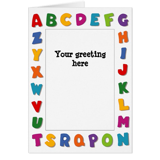 Buchstaben Rahmen (Vorne)