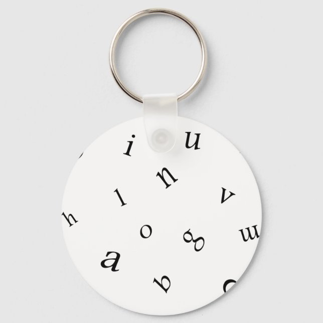 Buchstaben Schlüsselanhänger (Vorderseite)