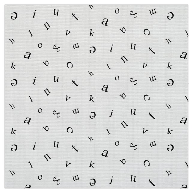 Buchstaben Stoff (Muster)