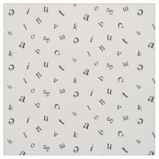 Buchstaben Stoff