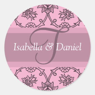 Buchstaben T Runder Aufkleber