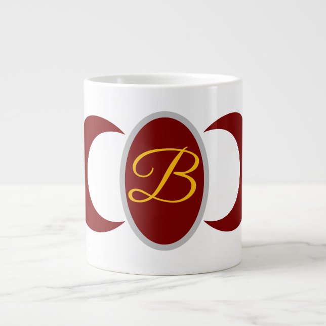 Buchstaben-Tasse Jumbo-Tasse (Vorderseite)